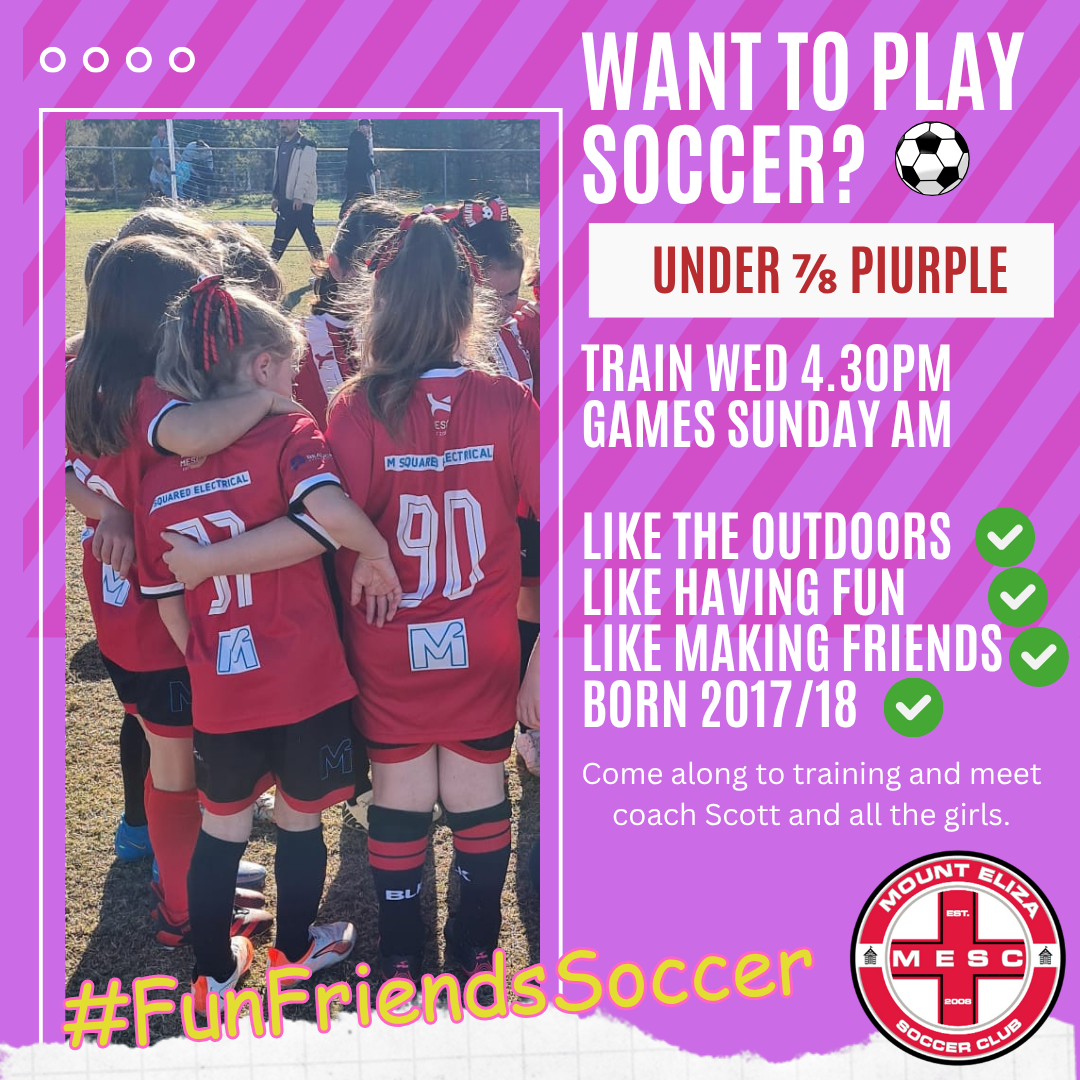 Mount Eliza Soccer Club based on the Mornington Peninsula 