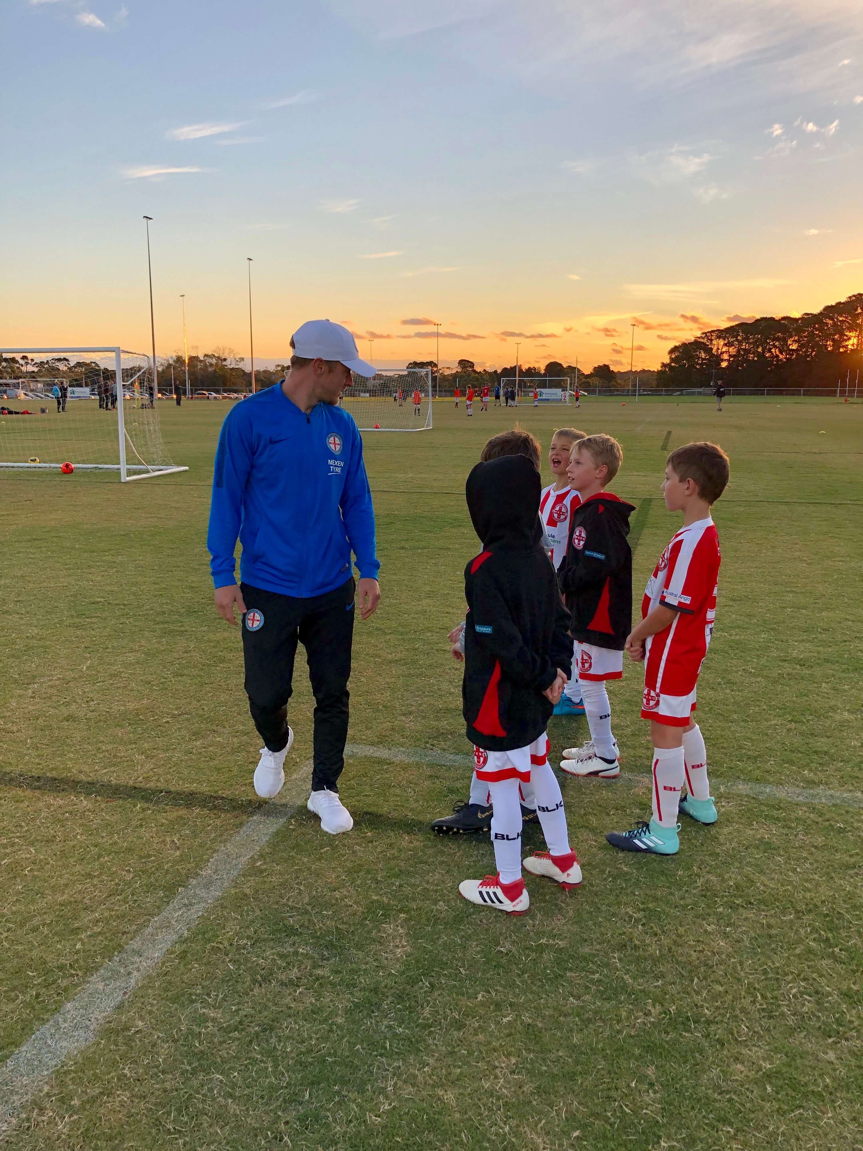 Mount Eliza Soccer Club Melbourne City Visit