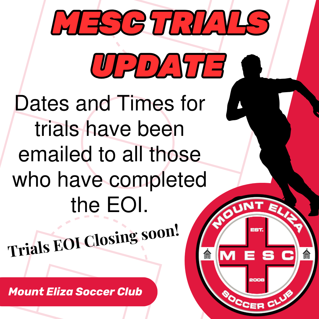 Mount Eliza Soccer Club Trials EOI