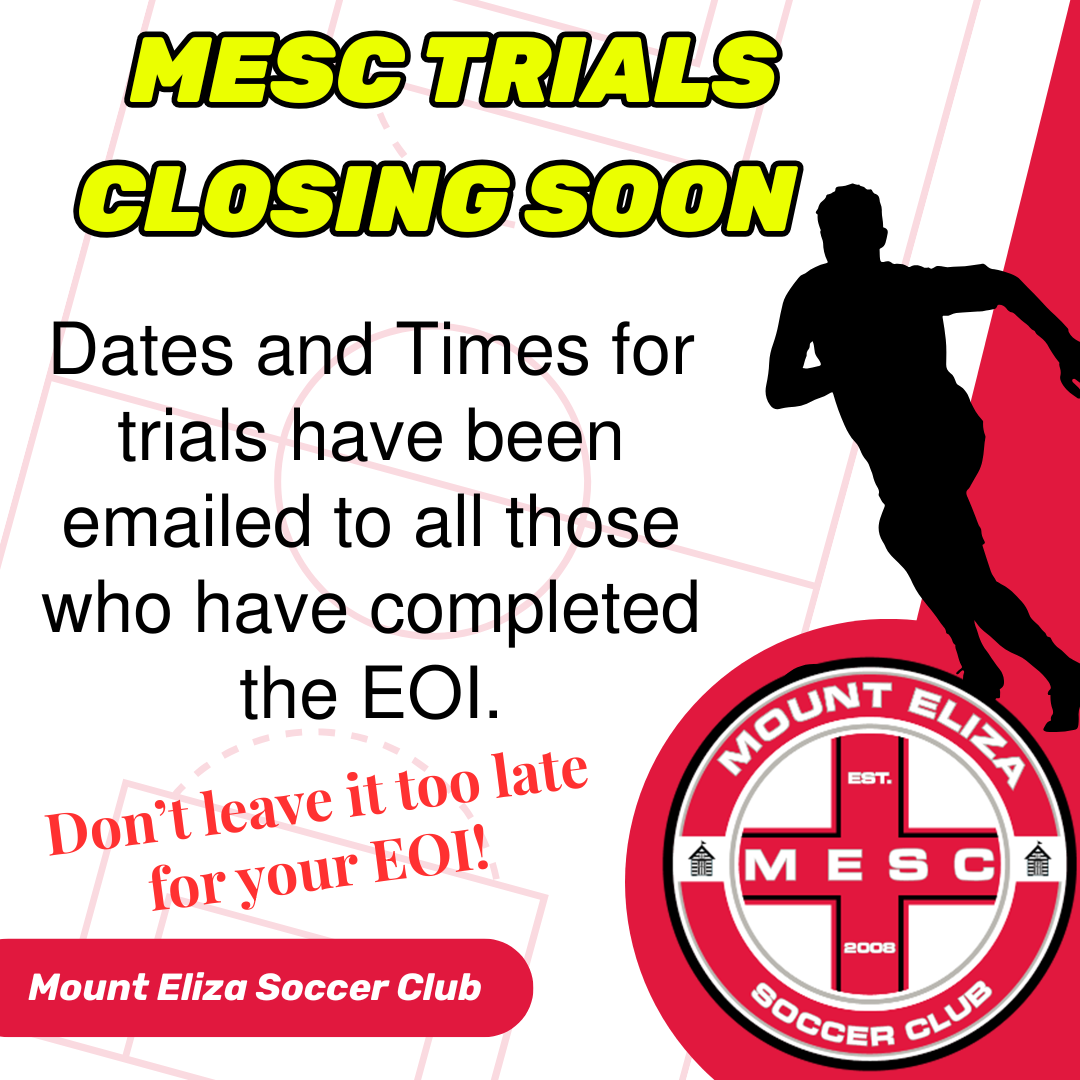 Mount Eliza Soccer Club Trials EOI