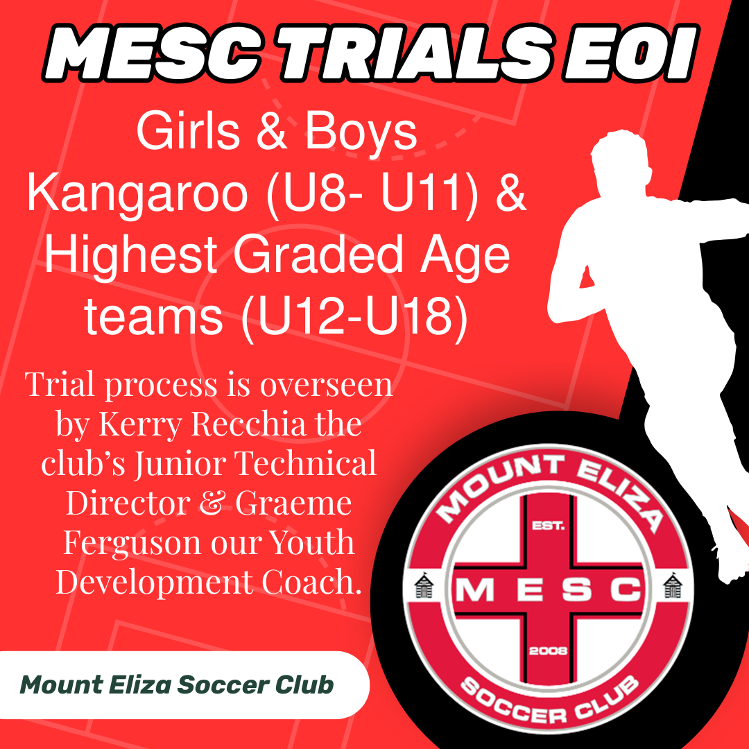 Mount Eliza Soccer Club Trials EOI